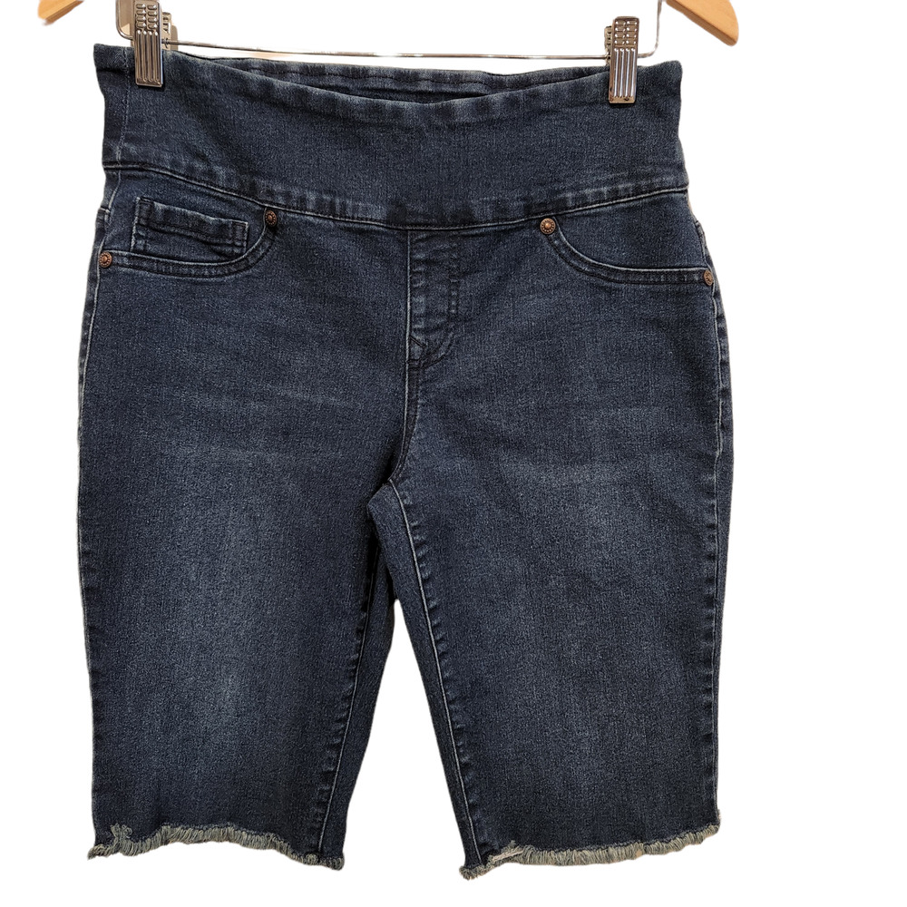 DG2 Women's Cut Off Denim Bermuda Shorts Size Petite Medium Summer Vacation